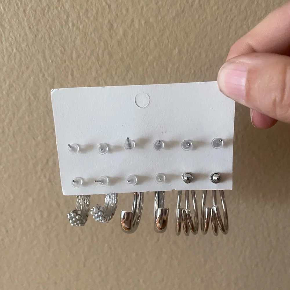 NEW silver fashion jewelry set